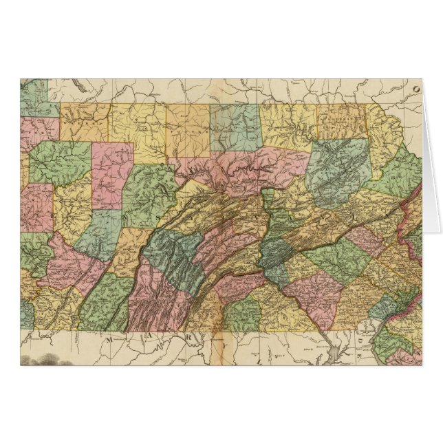 Map of Pennsylvania and New Jersey (Front Horizontal)