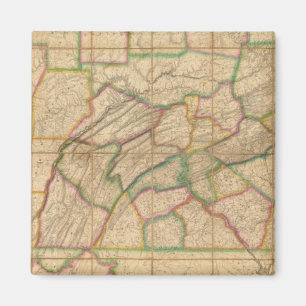 Map of Pennsylvania Magnet