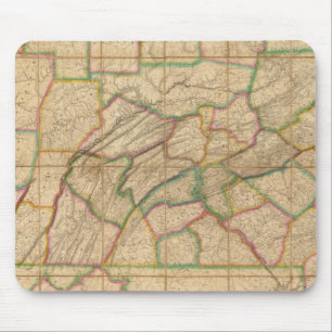 Map of Pennsylvania Mouse Pad