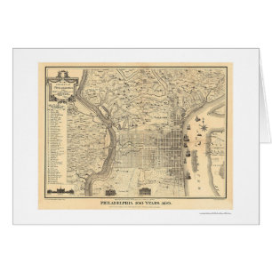 Map of Philadelphia as it was in 1776 by Varte