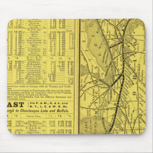Map of Pittsburgh and Western Railway Mouse Pad