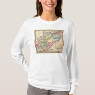 Map of Pocohontas, Greenbrier counties T-Shirt