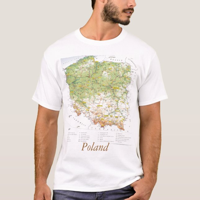 Map of Poland T-Shirt (Front)
