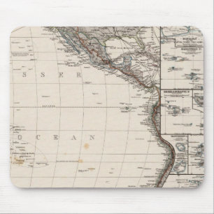 Map of Polynesia Mouse Pad