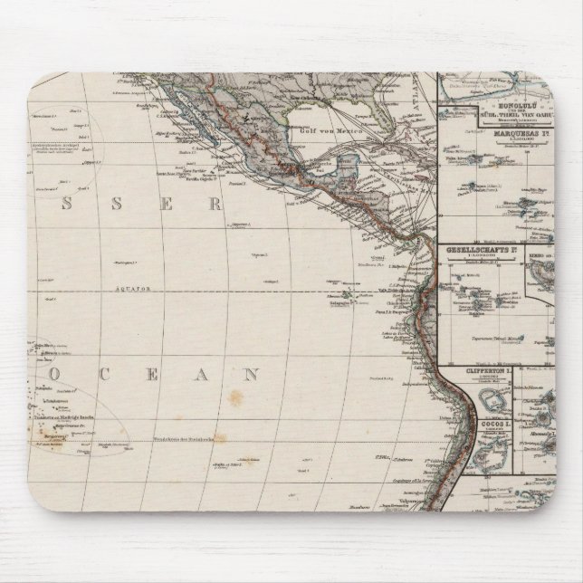 Map of Polynesia Mouse Pad (Front)