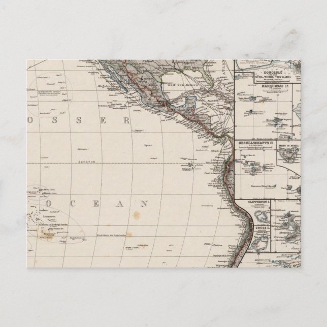 Map of Polynesia Postcard (Front)