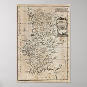 Map of Portugal Poster