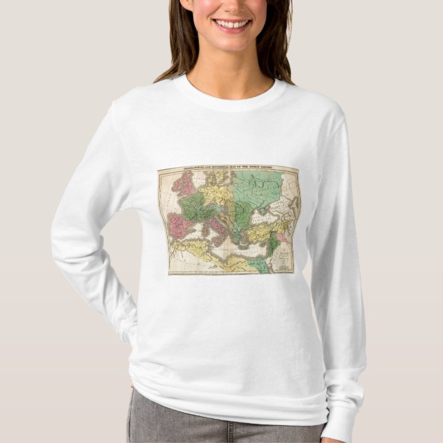 Map of Provinces in Roman Empire T-Shirt (Front)