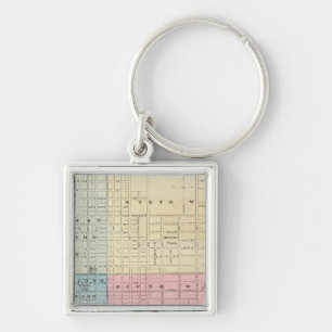 Map of Quincy City Key Ring