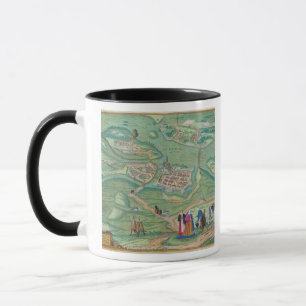Map of Raab, from 'Civitates Orbis Terrarum' by Ge Mug