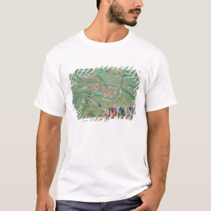 Map of Raab, from 'Civitates Orbis Terrarum' by Ge T-Shirt