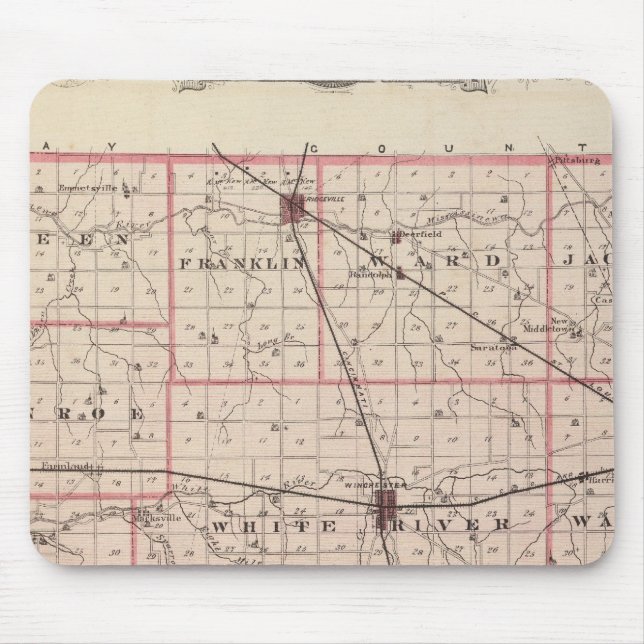Map of Randolph County Mouse Pad (Front)