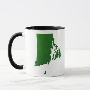 Map of Rhode Island 2 Mug