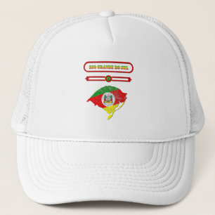 MAP OF RIO GRANDE DO SUL. SAMER BRASIL TRUCKER HAT