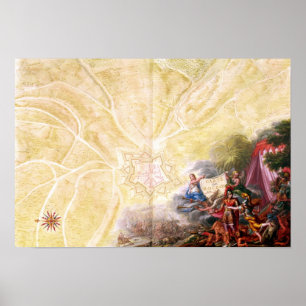 Map of Rocroi, from 'Atlas de Louis XIV' Poster