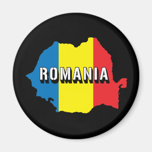 Map Of Romania Magnet