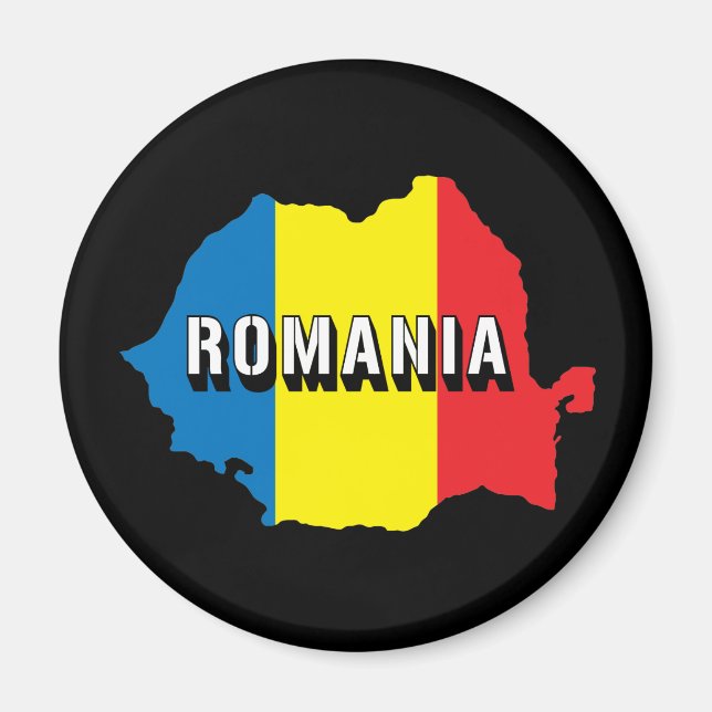 Map Of Romania Magnet (Front)