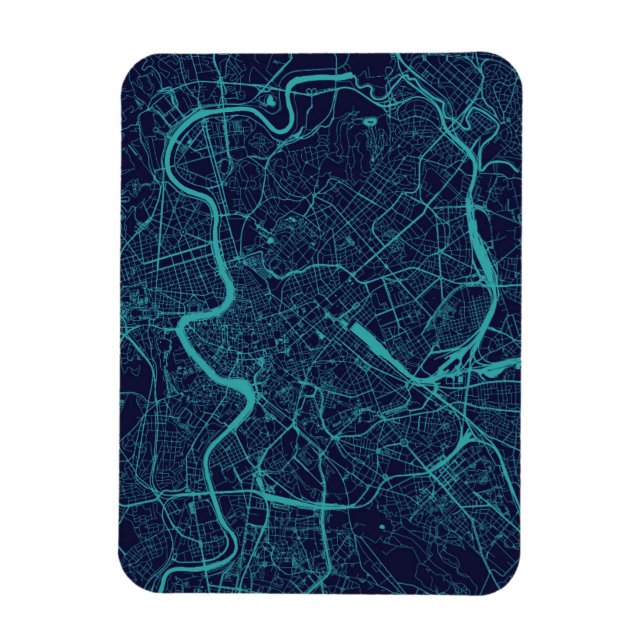 Map of Rome Magnet (Vertical)