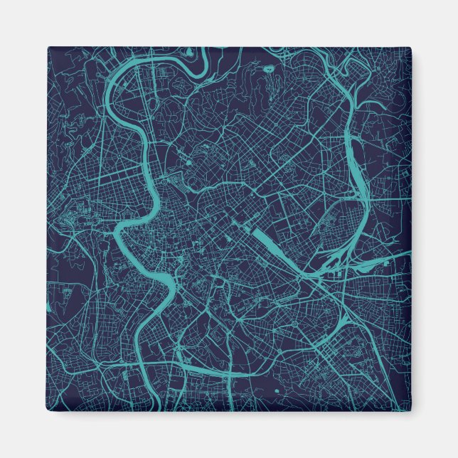 Map of Rome Magnet (Front)