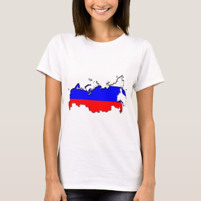 Map of Russia T-Shirt (Front)