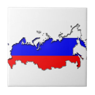 Map of Russia Tile