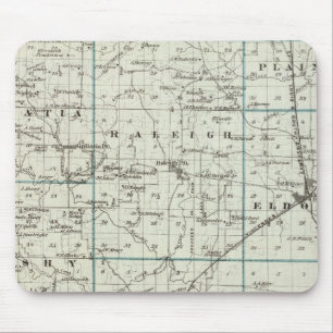 Map of Saline County Mouse Pad