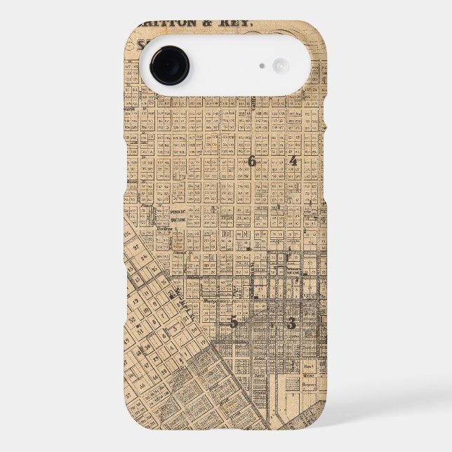 Map of San Francisco Case-Mate iPhone Case (Back)