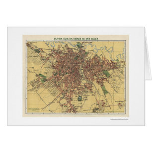 Map of Sao Paulo by Cococi 1913