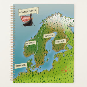 Map Of Scandinavia Planner