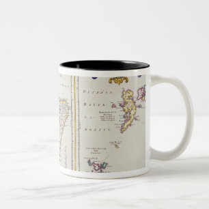 Map of Scotland, c.1700 Two-Tone Coffee Mug