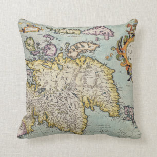 Map of Scotland   Miliaria Scotia Cushion