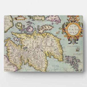 Map of Scotland Miliaria Scotia Plaque