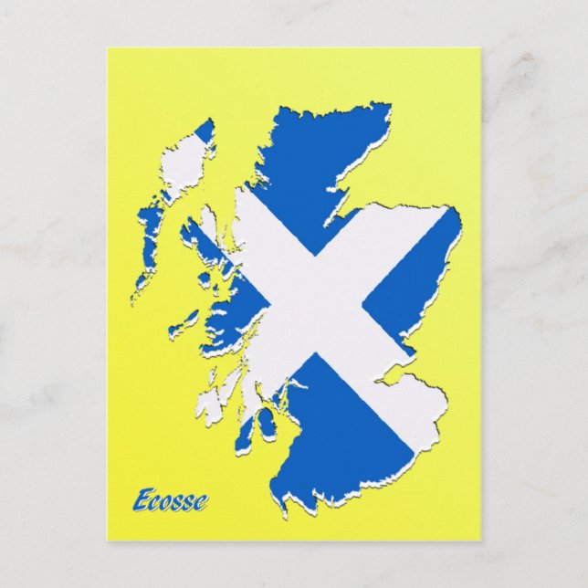 Map of Scotland postcard (Front)