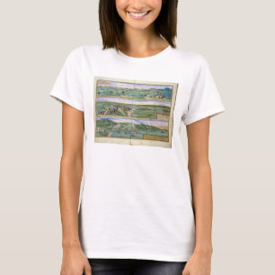 Map of Seville, Cadiz, and Malaga, from 'Civitates T-Shirt