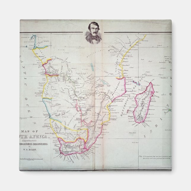 Map of South Africa illustrating Magnet (Front)