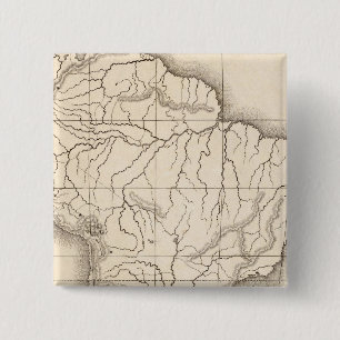 Map of South America 15 Cm Square Badge