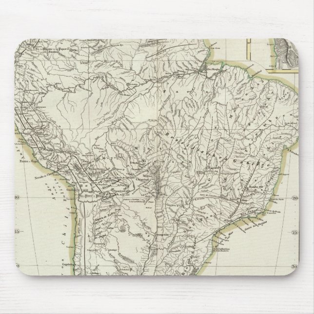 Map of South America 3 Mouse Pad (Front)