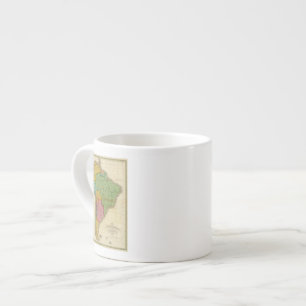 Map of South America 4 Espresso Cup