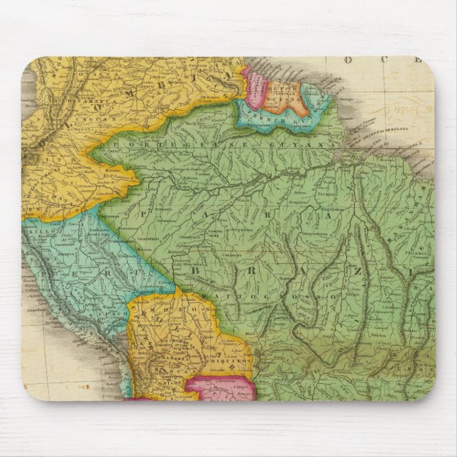 Map of South America 4 Mouse Pad (Front)