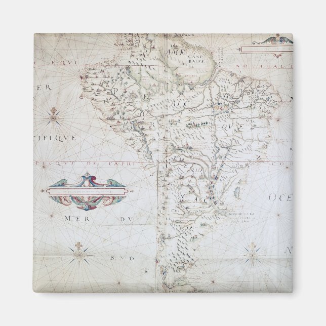 Map of South America Magnet (Front)