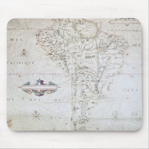 Map of South America Mouse Pad
