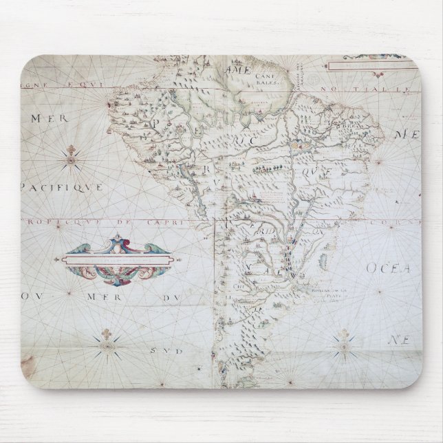 Map of South America Mouse Pad (Front)