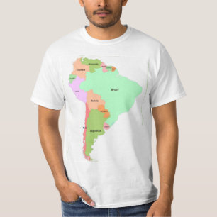 Map of South America T-Shirt