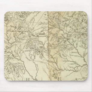 Map Of South and North Carolina Mouse Pad