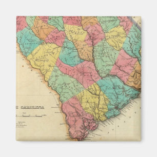Map Of South Carolina Magnet