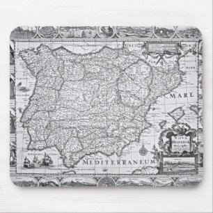 Map of Spain Mouse Pad