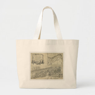 Map of St. Augustine Florida (1764) Large Tote Bag