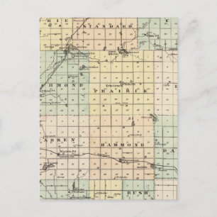 Map of St Croix County Postcard