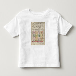 Map of St Joseph County, Michigan Toddler T-Shirt