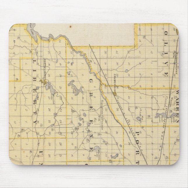 Map of St Joseph County Mouse Pad (Front)